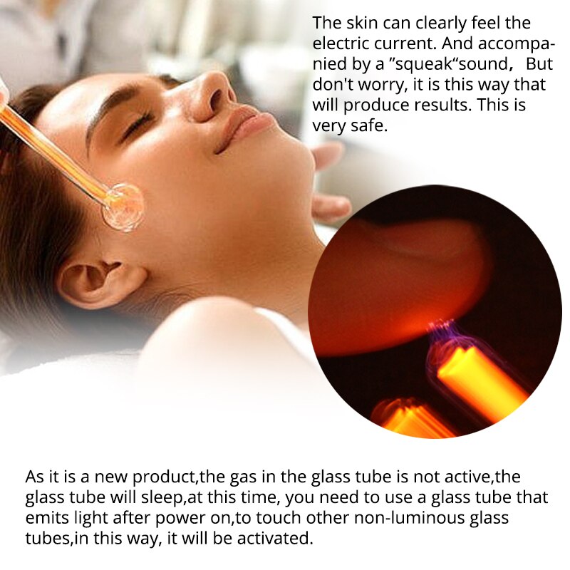 High Frequency Facial Machine Electrotherapy Wand