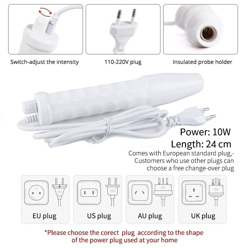 High Frequency Facial Machine Electrotherapy Wand
